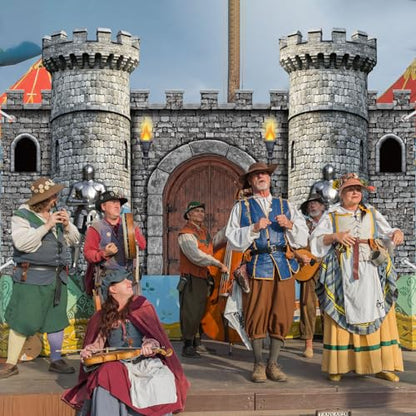 Panelee Medieval Party Decorations, Castle Backdrop Photo Prop, 10 x 6 ft Large Medieval Knight Birthday Party Decoration for Themed Birthday Supplies - style: Castle