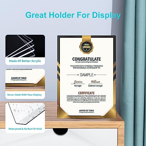 Boloyo Acrylic Book Stand Without Ledge,6 Inch 6PC Clear Acrylic Display Easel Transparent Display Stand Holder Tablet Holder for Displaying Pictures,Books,Artworks, CDs - size: 6PC