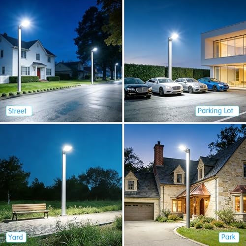 150W LED Parking Lot Light Trunnion Mount Dusk to Dawn 5000K Commercial Area Security LED Parking Lot Lights IP65 Waterproof 85-277V for Driveways Barn Parking Lot Stadium - size: 150W Trunnion Mount