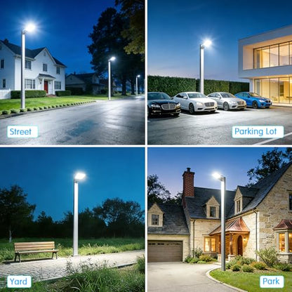 150W LED Parking Lot Light Trunnion Mount Dusk to Dawn 5000K Commercial Area Security LED Parking Lot Lights IP65 Waterproof 85-277V for Driveways Barn Parking Lot Stadium - size: 150W Trunnion Mount