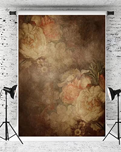 Kate 6.5x10ft Fine Art Floral Backdrop for Photography Painting Flowers Texture Headshot Portrait Background for Photographers Studio Props - size: 6.5x10ft