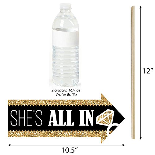 Big Dot of Happiness Funny Vegas Before Vows - Las Vegas Bridal Shower or Bachelorette Party Photo Booth Props Kit - 10 Piece - color: Vegas