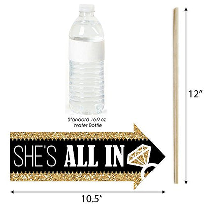Big Dot of Happiness Funny Vegas Before Vows - Las Vegas Bridal Shower or Bachelorette Party Photo Booth Props Kit - 10 Piece - color: Vegas