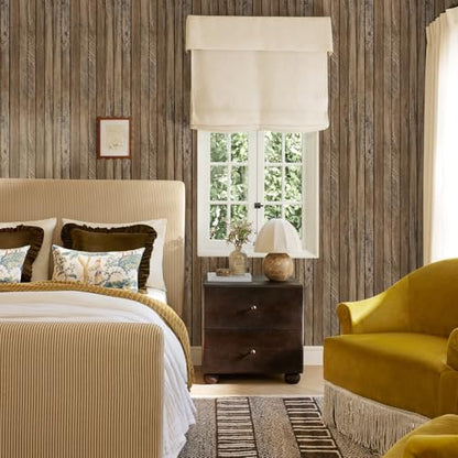 Commomy Faux Wood Slat 3D Wall Panels - 12 pcs of 22.8" x 11.8" - Thin UrltraLight PVC Peel and Stick Tile Wood Textured Printable for Kitchen,Bedroom, Living Room,TV Background（Covers 22.48 sq.ft）