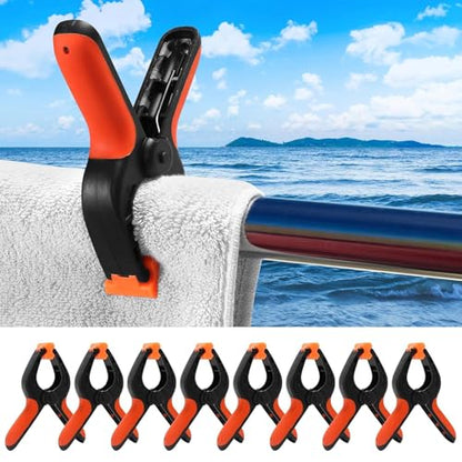 8pcs 4" Woodworking Fixing Tools Spring Clamp Photo Studio Background & Green Screen Fixing Clips for Model Making, Toggle Clamps Wood Fixing Tools Photo Studio Background Pipe Clamp