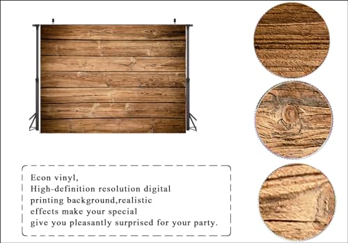 7x5ft Wood Backdrop for Photography Rustic Natural Wooden Floor Photo Background Newborn Baby Photoshoot Portrait Studio Props 255 - size: 07x05ft