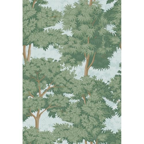 Main Street Peel and Stick Wallpaper Eco-Friendly Sheets 12 Pack, 11 X 16 Inch Toile Forest Design, Wall Mural for Home Decor, Removable Wall Decor Wallpaper Peel and Stick for DIY Projects - style: Toile Forest