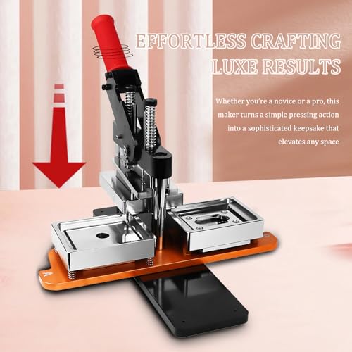 Refrigerator Magnet Making Kit - 65x90mm with Paper Cutter and 100 Pcs Supplies for Custom Photo Magnets, Arts and Crafts, Square Magnet Maker Machine, DIY Photo Magnet Machine