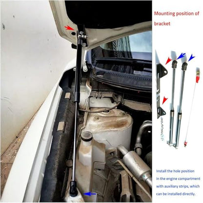 Car Front Hood Support Spring Strut Bars Hydraulic Rod Styling Compatible With Nissan X-Ttail T32 2013-2019 Car-Styling(Carbon red) - color: Carbon red