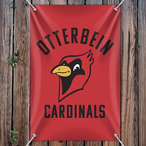 Otterbein University Cardinals Logo Home Business Office Sign - Vinyl Banner - 22" x 33" (56cm x 84cm)