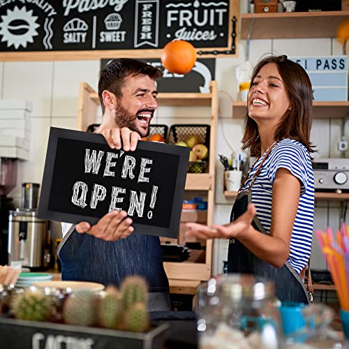 HBCY Creations Rustic Black Magnetic Wall Chalkboard, Small Size 11" x 17", Framed Decorative Chalkboard - Great for Kitchen Decor, Weddings, Restaurant Menus and More! … (11" x 17")… - color: 3 - Black, size: 11"W x 17"H