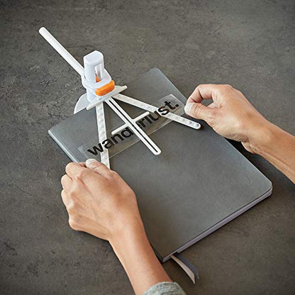 Fiskars Flat Vinyl Alignment Tool, White/Orange