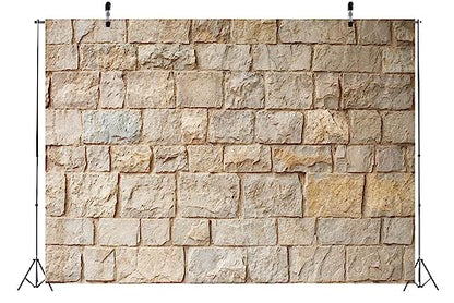 15x8ft Fabric Brick Stone Wall Backdrop Old Outdoor Rock Stone Wall Textures Background Medieval Castle Stone Wall Backdrop Party Decorations Baby Shower Kids Adults Portarit Photo Props - size: 15x8FT