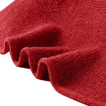 Halloween Witch Hat for Women Wide Brim Foldable Wizard Hat Wool Knit Pointed Cap Cosplay Costume Accessory - color: Red