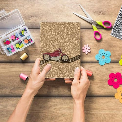 City Plan Background Embossing Folder, Plastic Textured Impressions Special Pattern Overhead View Embossing Folder Template for Card Making Scrapbooking Paper Craft Album Stamps DIY Décor