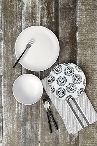 Matte Craft Coupe Round Platter, 14 x 1”, Pure Melamine, Indoor/Outdoor, White
