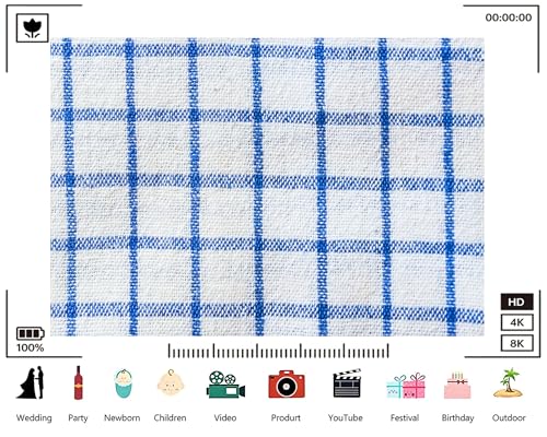 Trykid 12x8ft Blue White Checkered Backdrop Classic Timeless Textured Photography Background Kitchen Baking Class Country Event Retro Party Decoration Photo Booth Prop Fabric - size: 12x8ft