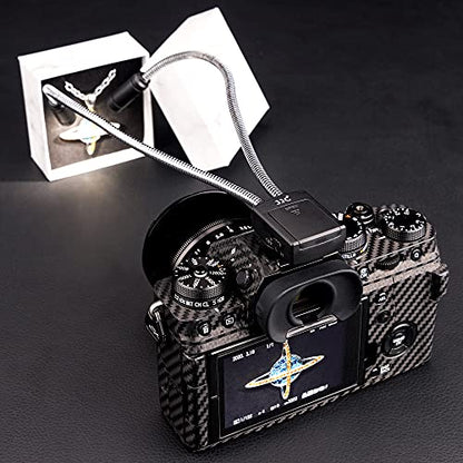 JJC Ultra-Adjustable LED Macro Arm Light for Insect Plant Jewelry Food Shooting, 5 Brightness CRI 95+ Macro Photography Lighting with Shoe Mount for Canon Nikon Sony DSLR Cameras