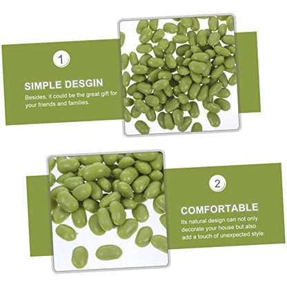 Happyyami 1 Pack Simulated Green Beans Simulation Vegetable Fake Soybean Faux Artificial Rustic Indoor Lifelike Chickpeas Shop Display Bean Ornament Kitchen Bean Adornment Fake Grain