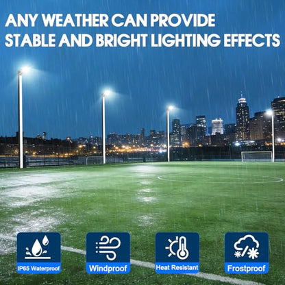 200W LED Parking Lot Lights Commercial Area Security Parking Lot Light with Dusk to Dawn 5000K 30000LM Trunnion Mount IP65 Waterproof 85-277V for Driveways Garage - size: 200W Trunnion Mount