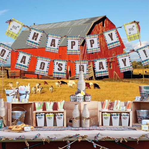 10x6.5ft Western Farm Backdrop Photography Farmland Barn Animal Yard Photography Background for Farm Birthday Decors Western Cowboy Theme Party Supplies Thanksgiving Day Decorations Studio - size: 10x6.5ft