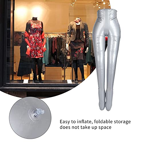 Clothing Display Model, Mannequin Body Inflatable Female Half Body Legs Mannequins Model Women Pants Form Display Model Female Pants PVC Material Trousers Lower Body Inflatable Mannequin Display Prop