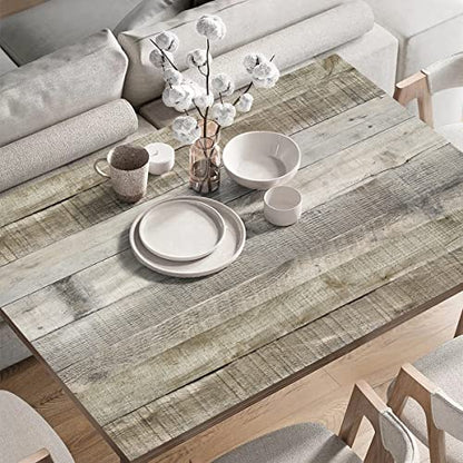 Livebor Light Gray Wood Contact Paper Peel and Stick Wallpaper 17.7”x 393.7” Wood Wallpaper Peel and Stick Shiplap Contact Paper Wood Plank Self Adhesive Wallpaper Distressed Wood Wall Paper - color: Light Gray, size: 17.7" x 393.7"