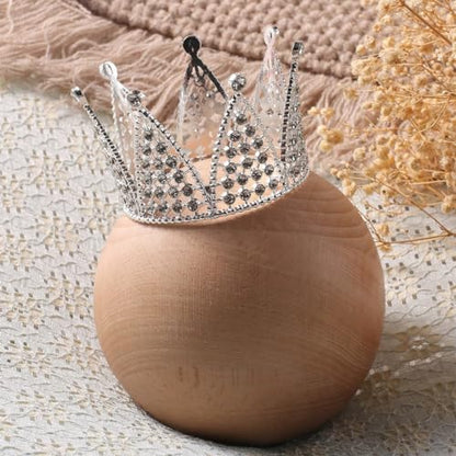 Newborn Photography Props Girl Boy Crown Photo Shoots Headband for Newborn Crystal Princess Party Headwear Photography Props