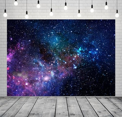 15x8ft Fabric Starry Outer Space Backdrop Photography Universe Milky Way Stars Background Galaxy Nebula Decorations Kids Adult Birthday Party Backdrop Baby Shower Photoshoot Studio Props - size: 15x8FT