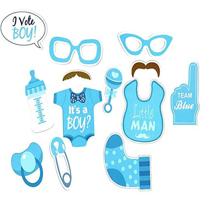 30 PCS Birthday Photo Booth Props Party Supplies Birthday Party Photo Props Baby Models Glasses Pacifier Beard for Kid Shower Party Birthday Party Decorations