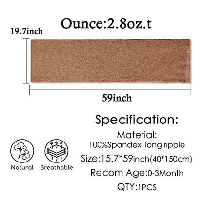 Newborn Photography Props Stretch Newborn Photography Wrap Blanket for Baby Boys Girls Posing Photo Shoot Props - color: Rostedcoffee