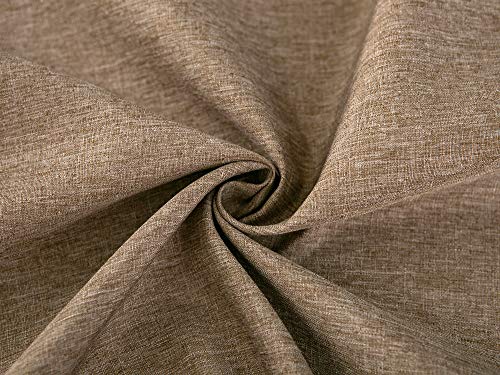 EHouseHome Faux Linen Tablecloth with Lace Trim - Waterproof/Spill Proof/Stain Resistant/Wrinkle Free/Oil Proof - for Banquet, Parties, Dinner,Kitchen,Wedding,Coffee,Holiday,Flax,Round 60Inch - color: Flax, size: 60" (Round)