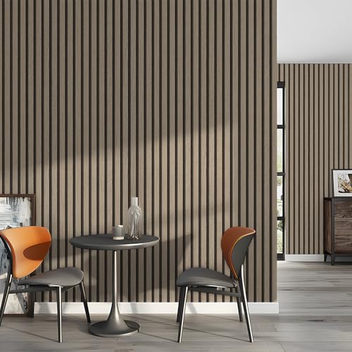 myforHD Wallpaper Peel and Stick Wood Grating Stripe Self-Adhesive Wallpaper Faux Wood Contact Paper Wood Slats Self Adhesive Wall Paper PVC Vinyl Film Removable Waterproof 17.3" x 393" - color: Wood G, size: 17.3" x 393.7"