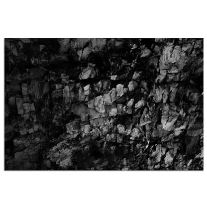 CREATCABIN Stone Aquarium Background Black Fish Tank Poster Self Adhesive PVC Plastic Waterproof Underwater Rock Texture Terrarium Backdrop Decal Background for Fish Tank Decoration 23.6 x 11.8 inch