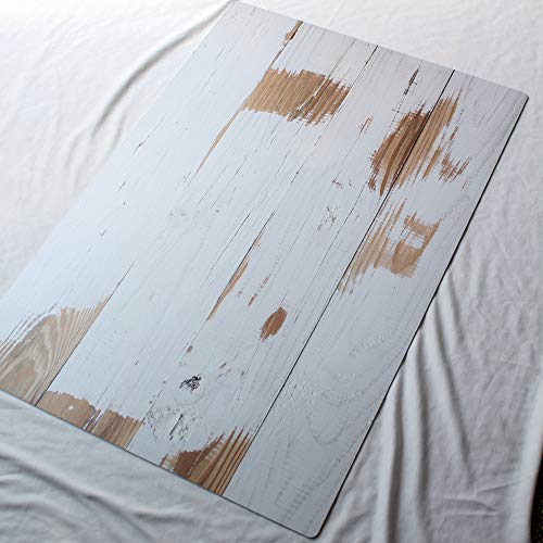Bessie Bakes Whitewashed Reclaimed Wood Replicated Photography Backdrop 2 Feet Wide x 3 Feet Long 3 mm Thick