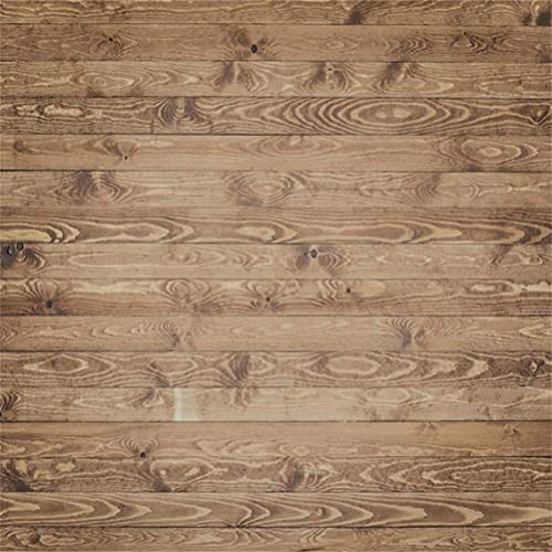 AOFOTO 8x8ft Wood Texture Background Rustic Wooden Table Grunge Surface with Old Natural Pattern Wood Panels Backdrop for Photography Clothes Products Flat Lay Photoshoot Photo Studio Props Vinyl - size: 8x8ft