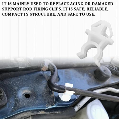 Hood Prop Rod Clip Car Engine Hood Support Bar Prop Rod Retainer Clip Holder Grommet Clamps, 91503-SS0-003 91604-SD2-013 Engine Hood Body Stay Clips Car Accessories for Honda Accord RDX(3PCS)