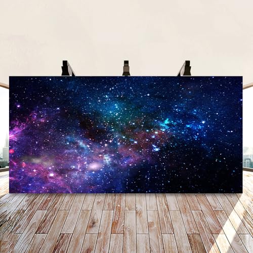 AOFOTO 15x8ft Nebula Backdrop Aerospace Starry Sky Photography Background Universe Galaxy Night Outer Space Backdrops Birthday Party Decorations for Adult Kids Girl Boy Portraits Photo Studio Props - size: 15x8ft