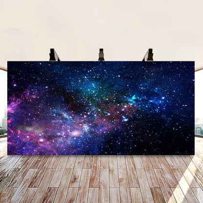 AOFOTO 15x8ft Nebula Backdrop Aerospace Starry Sky Photography Background Universe Galaxy Night Outer Space Backdrops Birthday Party Decorations for Adult Kids Girl Boy Portraits Photo Studio Props - size: 15x8ft