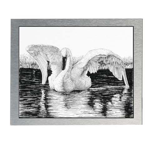 AlumaComp Aluminum Archival Painting & Mounting Panel, 8x10, Double-Sided, 100% Archival, Acid-Free, 4mm Thick, for All Media - Ideal for Professional Photographers, Fine Artists, Graphic Artists - size: 8x10"