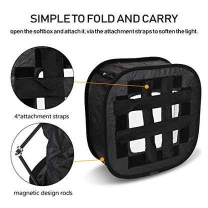 Andoer Multifunctional 410mm Mini Portable Foldable Flash Diffuser Easy-fold Design Softbox for Flash Speedlite Soft Filter