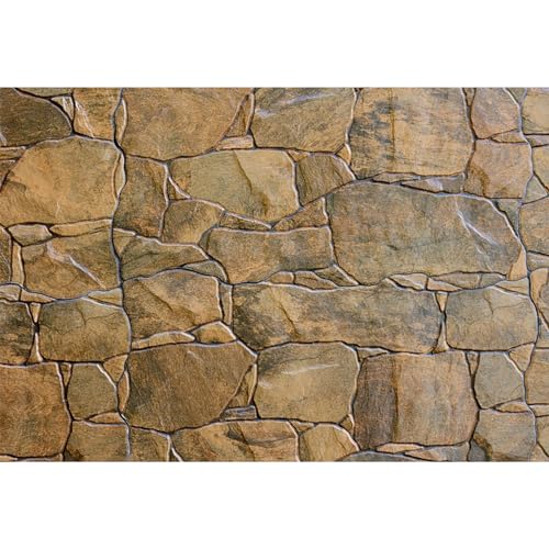 Stone Wall Backdrop 7x5ft Polyester Photography Background Boulder Build Castle Rural Style Rough Rock Construct Exterior Wall Texture Countryside Boy Kid Adult Artistic Photo Shoot - color: claybank, size: 7x5ft