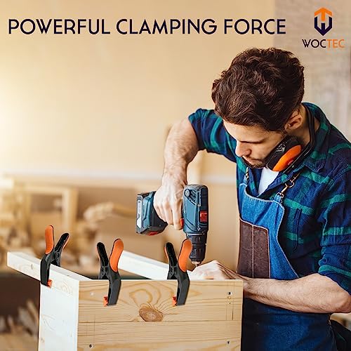 Spring Clamps 6 Inch Pack of 4 Heavy Duty Plastic Clamps for Woodworking Backdrop & Pool Cover Clips with 3 Inch Jaw Opening for Photography, DIY Crafts Projects, Cover Holding and Wood Gluing - size: 6 Inch Pack of 4