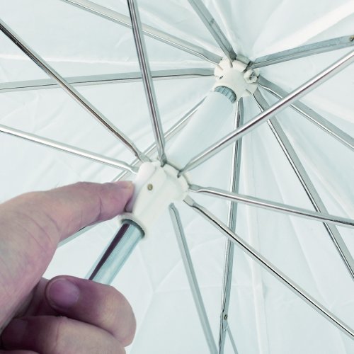Neewer® 37"/94cm Studio Fold-up Collapsible White Softbox Umbrella for Flash AD180 AD360 - size: 37"/94cm