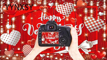 YYNXSY Valentine's Backdrop Red Candy Heart Backdrop Valentine's Photography Backdrop Photo Backdrop Kids Valentine's Day Backdrop 7X5FT YY-5010 - color: Blue