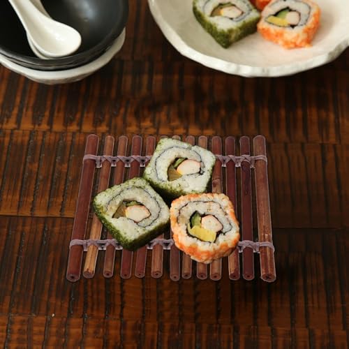 Japanese Sashimi Decoration Plate 13X13Cm Food Photography Backdrop Sushi Serving Board Japanese Style Sashimi Ornament for Dining and Entertaining
