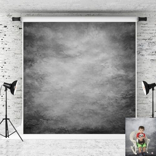 Kate Abstract Grey Vintage Wall Texture Backdrop Photo Background Studio Props,8x8ft