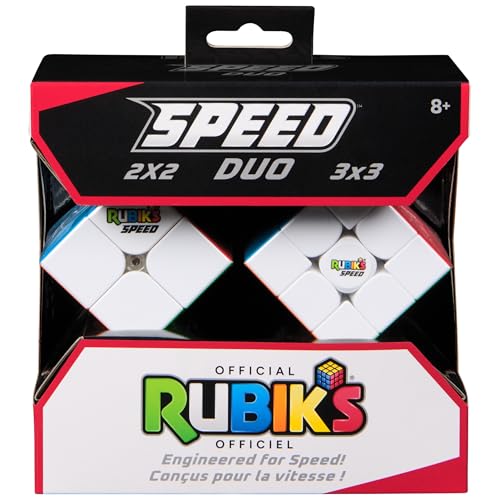 Rubik’s Cube, 3x3 Magnetic Speed Cube & 2x2 Speed Cube 2-Pack, for Super Fast Solves, Problem-Solving Brain Teaser, Fidget Toy & Sensory Puzzle, Easter Basket Stuffer, for Ages 8 & Up - color: Magnetic 2-pack