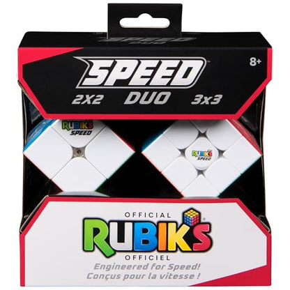 Rubik’s Cube, 3x3 Magnetic Speed Cube & 2x2 Speed Cube 2-Pack, for Super Fast Solves, Problem-Solving Brain Teaser, Fidget Toy & Sensory Puzzle, Easter Basket Stuffer, for Ages 8 & Up - color: Magnetic 2-pack
