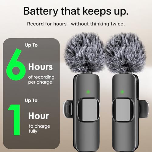 Mini Mic Pro (Latest Model) – #1 Microphone for iPhone & Android, Wireless Mini Microphone, ClearVoice™, Noise Cancelling, Lavalier Mic for TikTok, YouTube & Interviews (iPhone 15+) - style: USB-C Only (iPhone 15+ / Android)